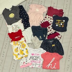 Assorted Baby Girl Clothing Bundle 9 months